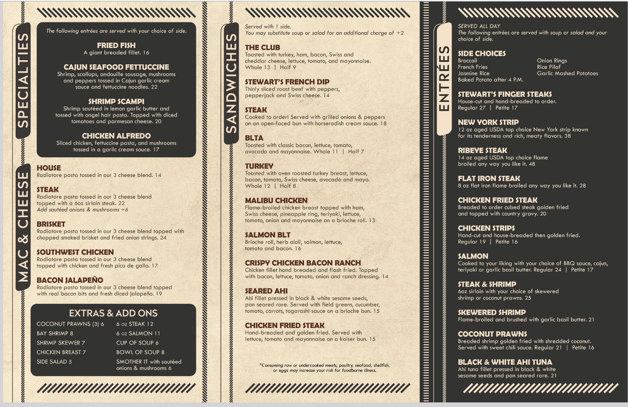 Our Menu